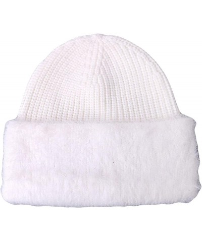 Slouchy Beanie Unisex Autumn Winter Hat Pearls Knit Hat Outdoor Casual Skull Beanies Female Skull Cap Beanie Hat Gray E $14.8...