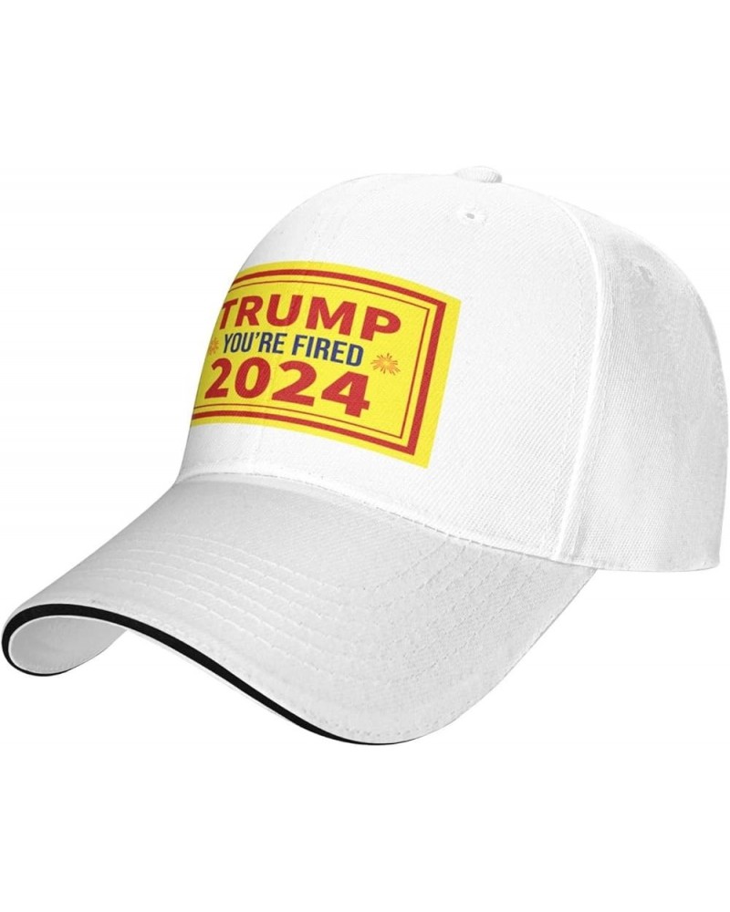 Trump You're Fired 2024 Baseball Cap for Men Women Adjustabl Unisex Golf Dad Hat White $12.36 Baseball Caps