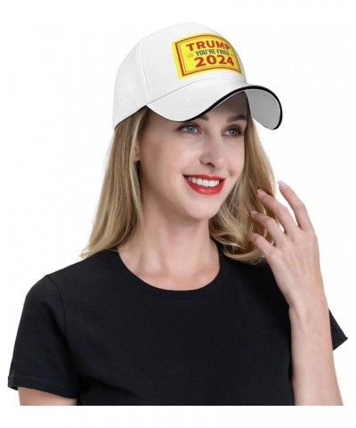 Trump You're Fired 2024 Baseball Cap for Men Women Adjustabl Unisex Golf Dad Hat White $12.36 Baseball Caps