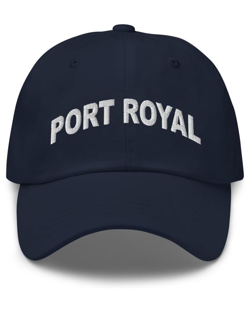 Port Royal South Carolina Hat Port Royal SC Cap Embroidered Dad Hat Adjustable Strap Closure Unisex Navy $22.39 Baseball Caps