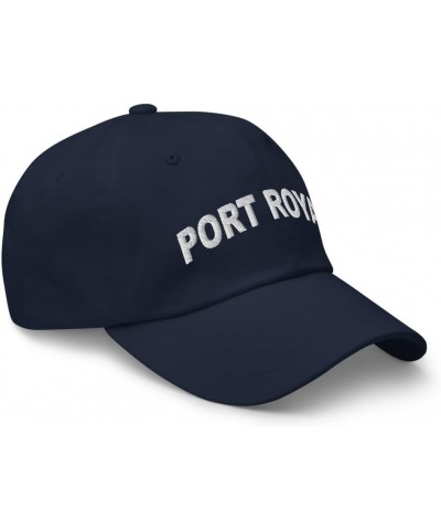 Port Royal South Carolina Hat Port Royal SC Cap Embroidered Dad Hat Adjustable Strap Closure Unisex Navy $22.39 Baseball Caps