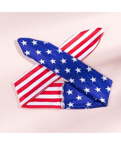 4th of July Headband Beautiful Bow Design Of The Independence Day Parent Child Features Red White and (Red, M) 1 Count (Pack ...