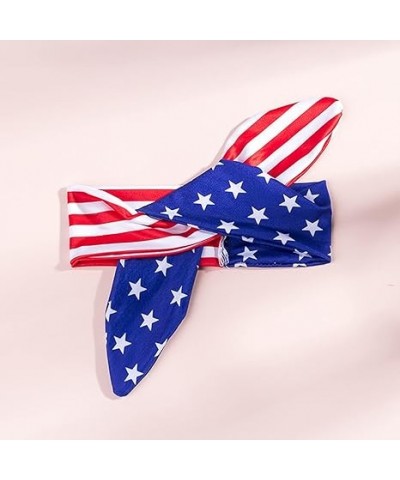 4th of July Headband Beautiful Bow Design Of The Independence Day Parent Child Features Red White and (Red, M) 1 Count (Pack ...