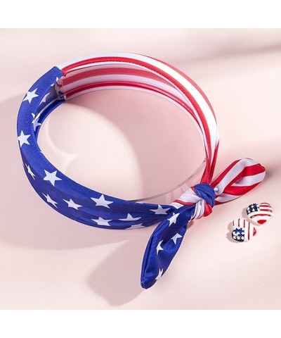 4th of July Headband Beautiful Bow Design Of The Independence Day Parent Child Features Red White and (Red, M) 1 Count (Pack ...