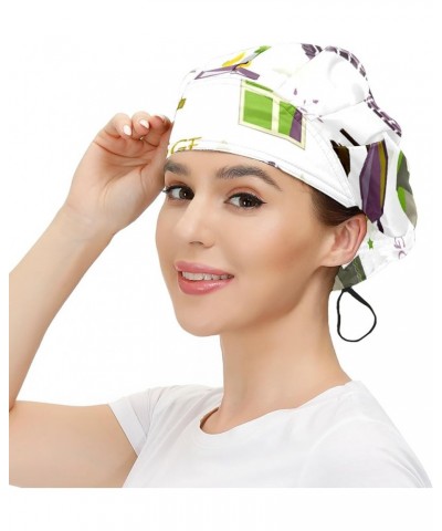 Adjustable Working Caps, Elastic Bandage Tie Back Hats, Cover Hair Bouffant Hats with Sweatband 18 Cat (2) $11.19 Balaclavas