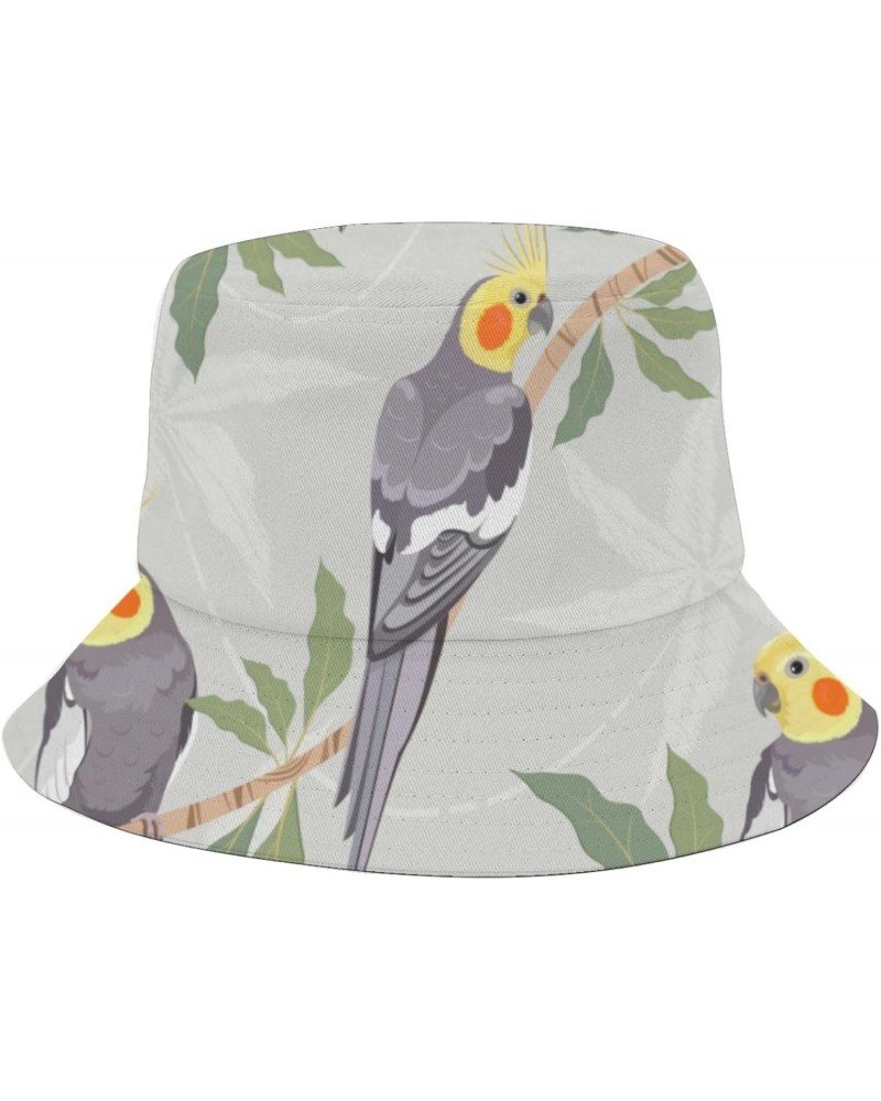 Cool Bucket Hat Parrot Pattern Bucket Hat Parrot Vintage Mens Hat for Travel Accessories for Camping Must Haves $7.77 Bucket ...