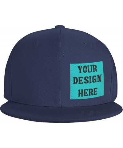 Custom Baseball Cap Add Your Name Company Logo Text Picture Men's Hats & Caps Flat Brim Hat Navy-38 $7.79 Baseball Caps