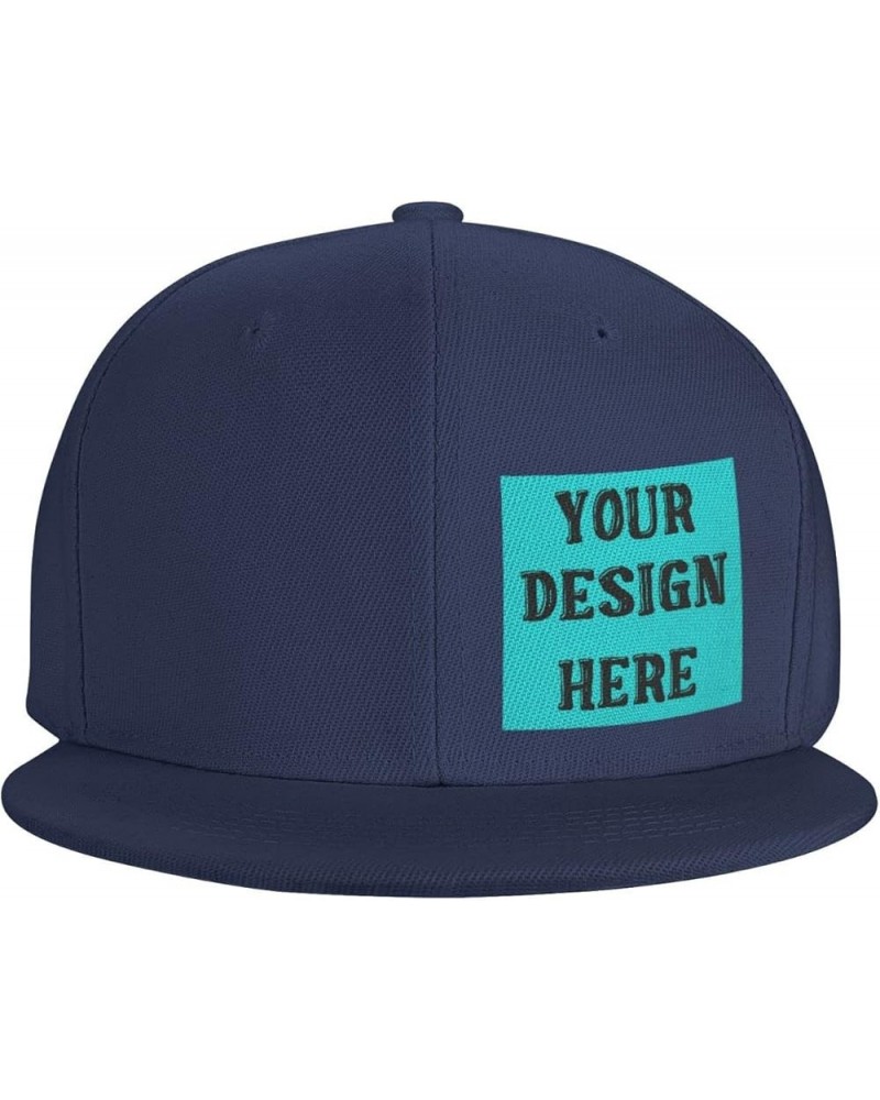 Custom Baseball Cap Add Your Name Company Logo Text Picture Men's Hats & Caps Flat Brim Hat Navy-38 $7.79 Baseball Caps