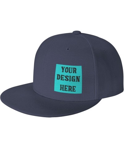 Custom Baseball Cap Add Your Name Company Logo Text Picture Men's Hats & Caps Flat Brim Hat Navy-38 $7.79 Baseball Caps