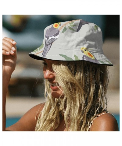 Cool Bucket Hat Parrot Pattern Bucket Hat Parrot Vintage Mens Hat for Travel Accessories for Camping Must Haves $7.77 Bucket ...