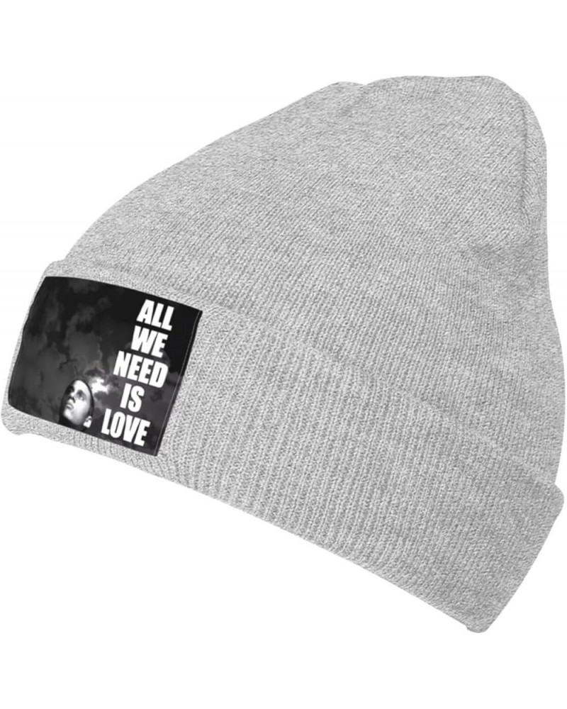 Canserbero Beanie Hat Cuffed Unisex Knit Skull Cap Winter Soft Beanie Plain Hat Black Gray $14.20 Skullies & Beanies