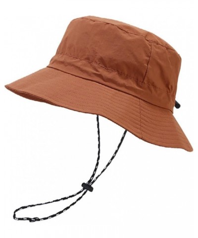 Men's and Women's Outdoor Fisherman's Hat Quick-Drying Foldable Anti-UV Sun Hat Brick Red $10.11 Sun Hats