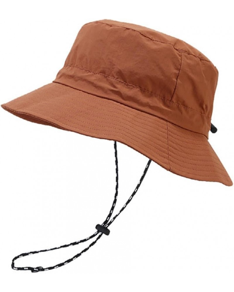 Men's and Women's Outdoor Fisherman's Hat Quick-Drying Foldable Anti-UV Sun Hat Brick Red $10.11 Sun Hats