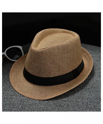 Adult Solid Casual Summer Western Fashion Cowboy Sun Hat Wide Brim Travel Sun Cap The Outback Hat A-yellow $18.13 Cowboy Hats