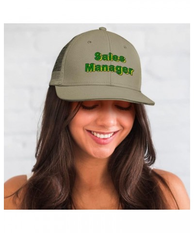 Custom Custom Trucker Hat Baseball Cap Sales Manager Specialist Cotton Developer Dad Hats for Men & Women Khaki Design Only $...