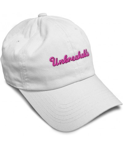 Soft Baseball Cap Unbreakable Style B Cotton Dad Hats for Men & Women White $12.00 Baseball Caps