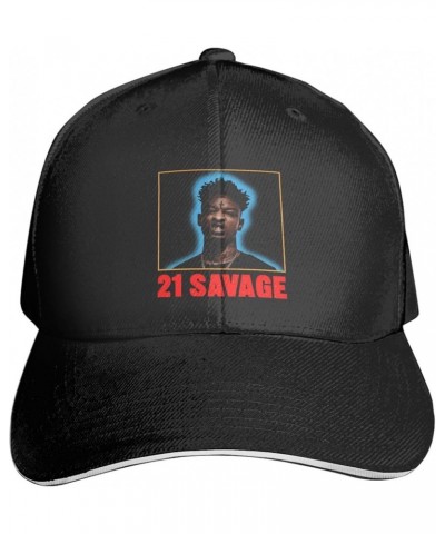 21 Music Savage Baseball Cap Hip Hop Hats Personalized Adjustable Trucker Hat for Men Women Black Black $10.06 Baseball Caps