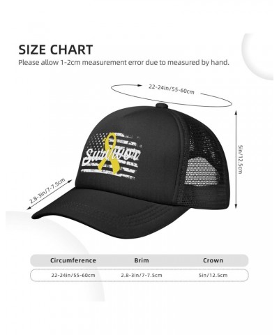 Microcephaly Survivor Home Baseball Cap Adjustable Casual Mesh Hats Duck Tongue Hat for Men Women63 Black $13.18 Baseball Caps