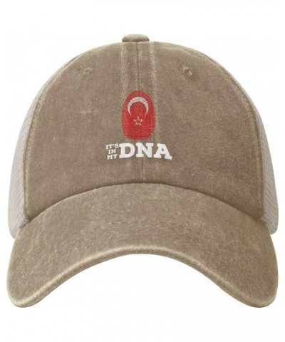 Hatay It's in My DNA Baseball Cap Women Men Mesh Back Hats Vintage Cowboy Hat Dad Caps Natural $11.35 Cowboy Hats