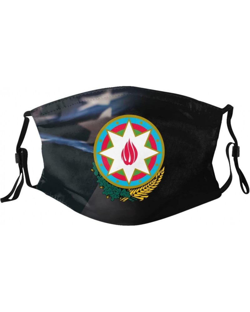 Coat of Arms Azerbaijan Face Mask Adjustable Breathable Balaclava with Filter $9.81 Balaclavas