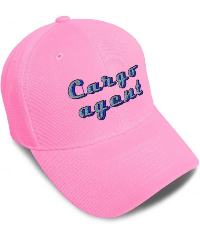 Baseball Cap Cargo Agent Shipments Acrylic Goods Dad Hats for Men and Women Soft Pink Design Only $12.42 Baseball Caps