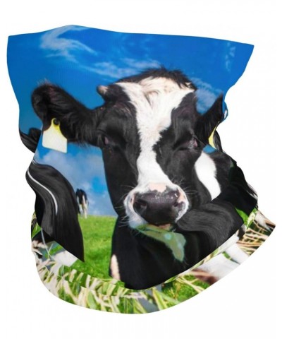 Unisex Cow Multifunctional Headwear Stretchy Face Mask Bandana Neck Gaiter Head Wrap Balaclava Scarf For Adult Kids $16.27 Ba...