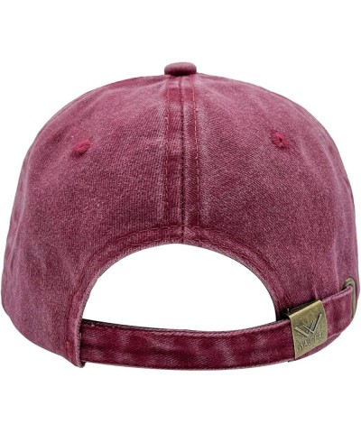 Pickleball Baseball Cap for Men Women, Adjustable Washed Vintage Pickle Ball Hat Red $9.53 Baseball Caps